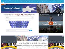 Tablet Screenshot of embassycanberra.com